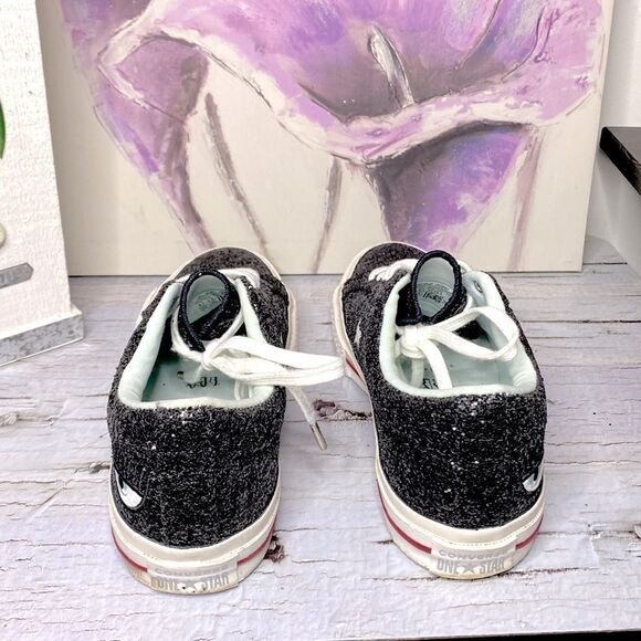 Converse Black Glitter Sneakers - Picture 5 of 8